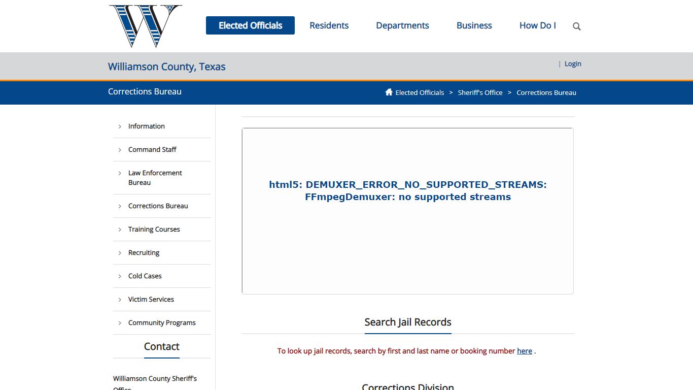 Corrections Bureau - Williamson County Sheriff's Office